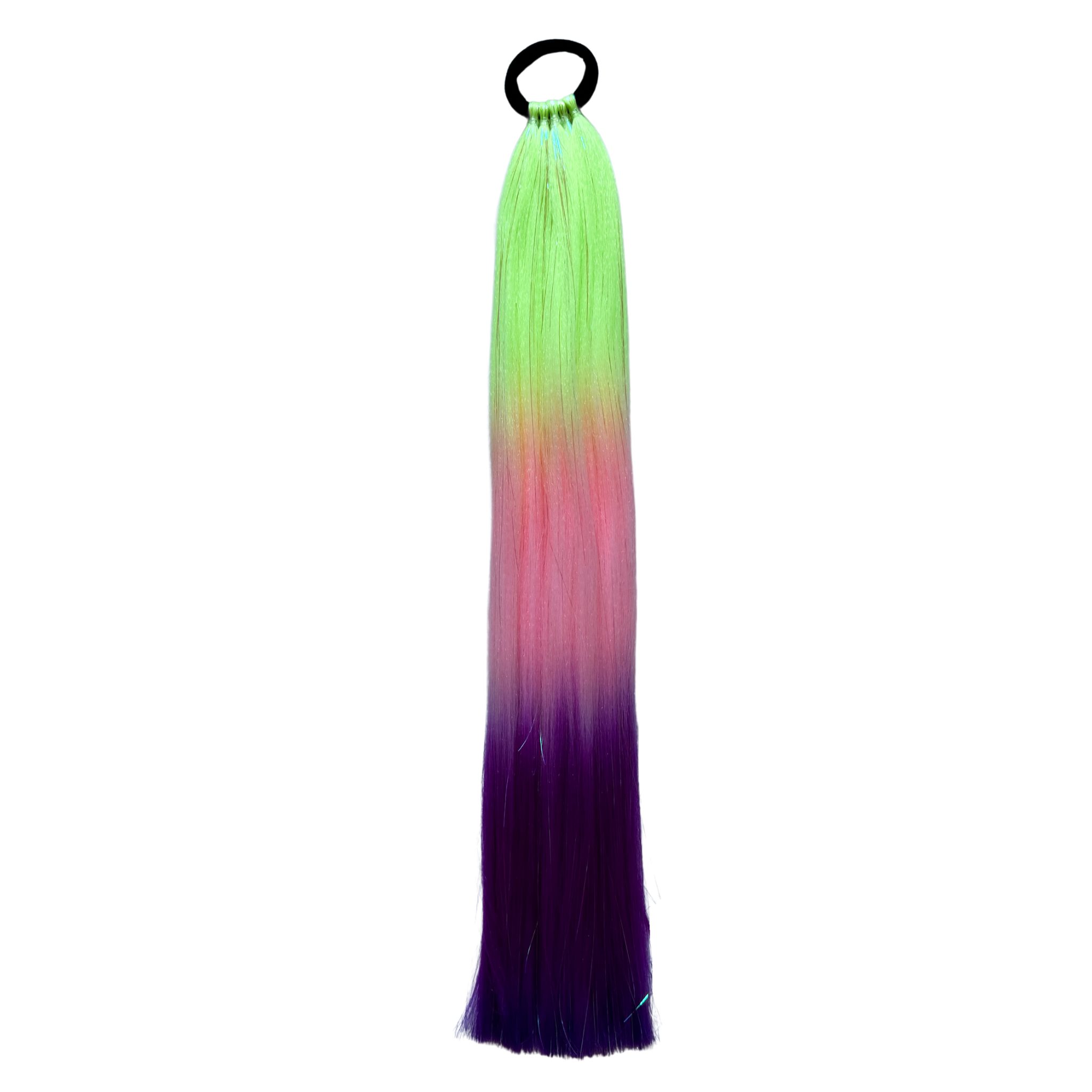 Reusable Mini Straight Ponytail - Neon Dreams (40cm)