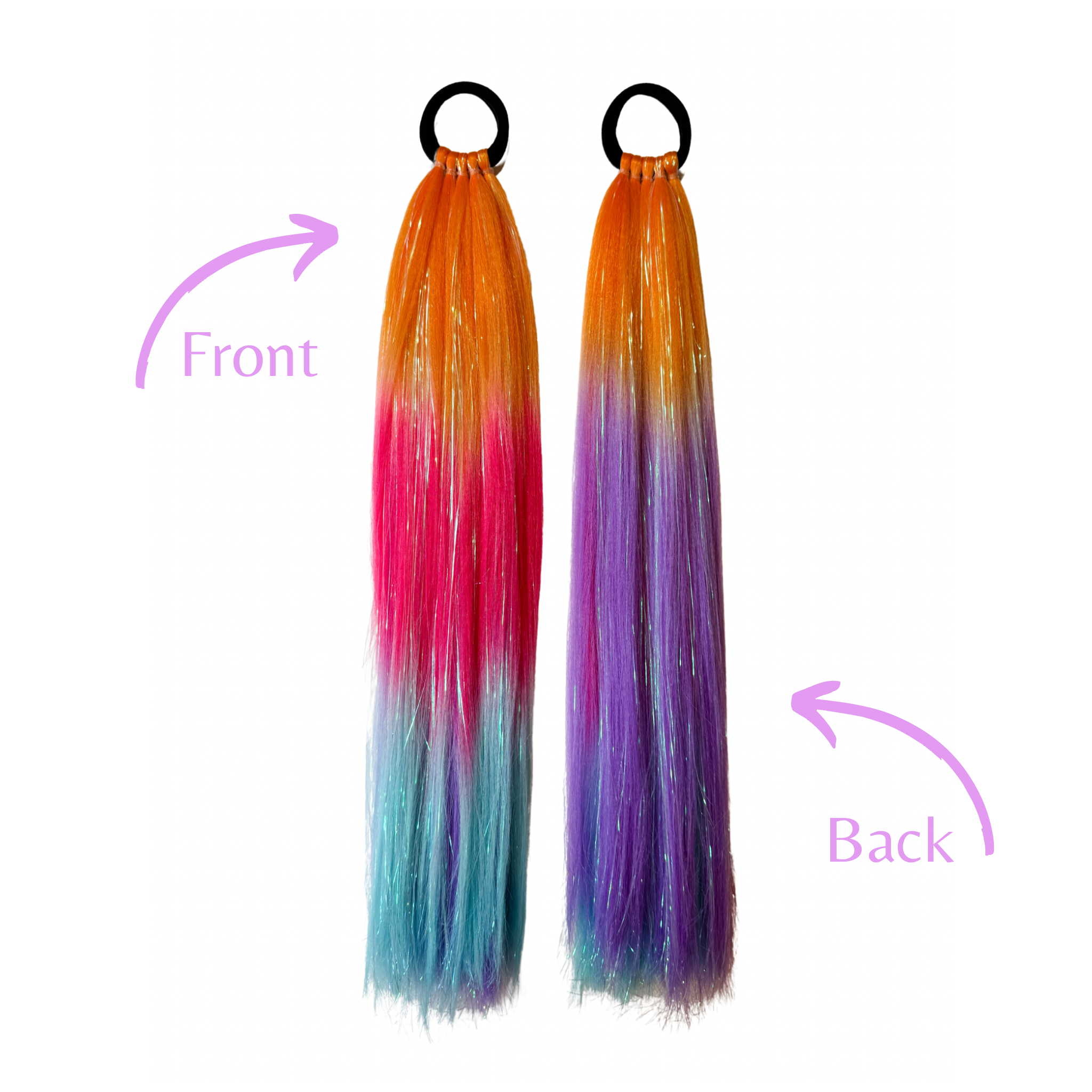 Reusable Mini Straight Ponytail - Starburst (40cm)