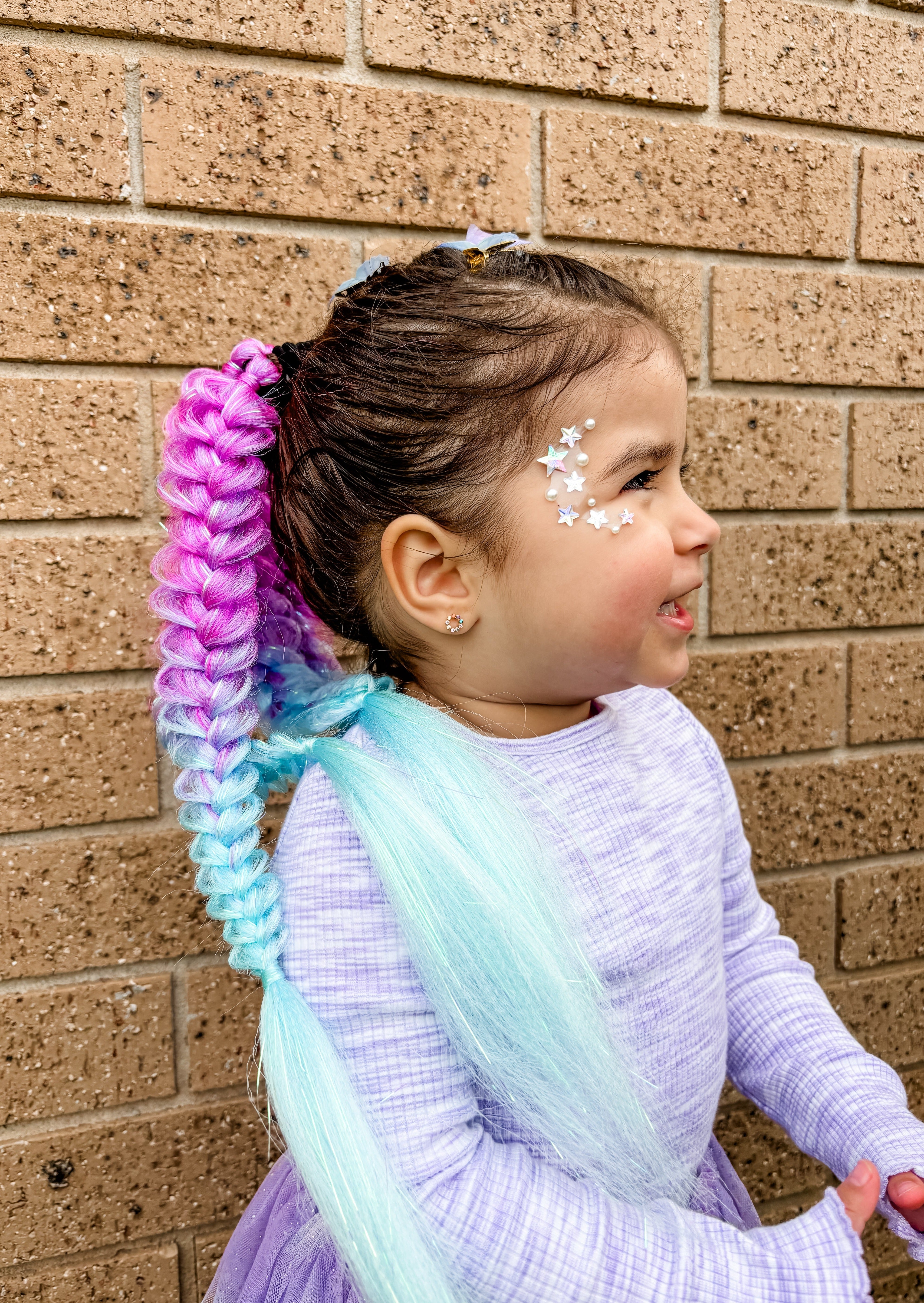 Reusable Braided Ponytail Sirena - Fleur (45cm)