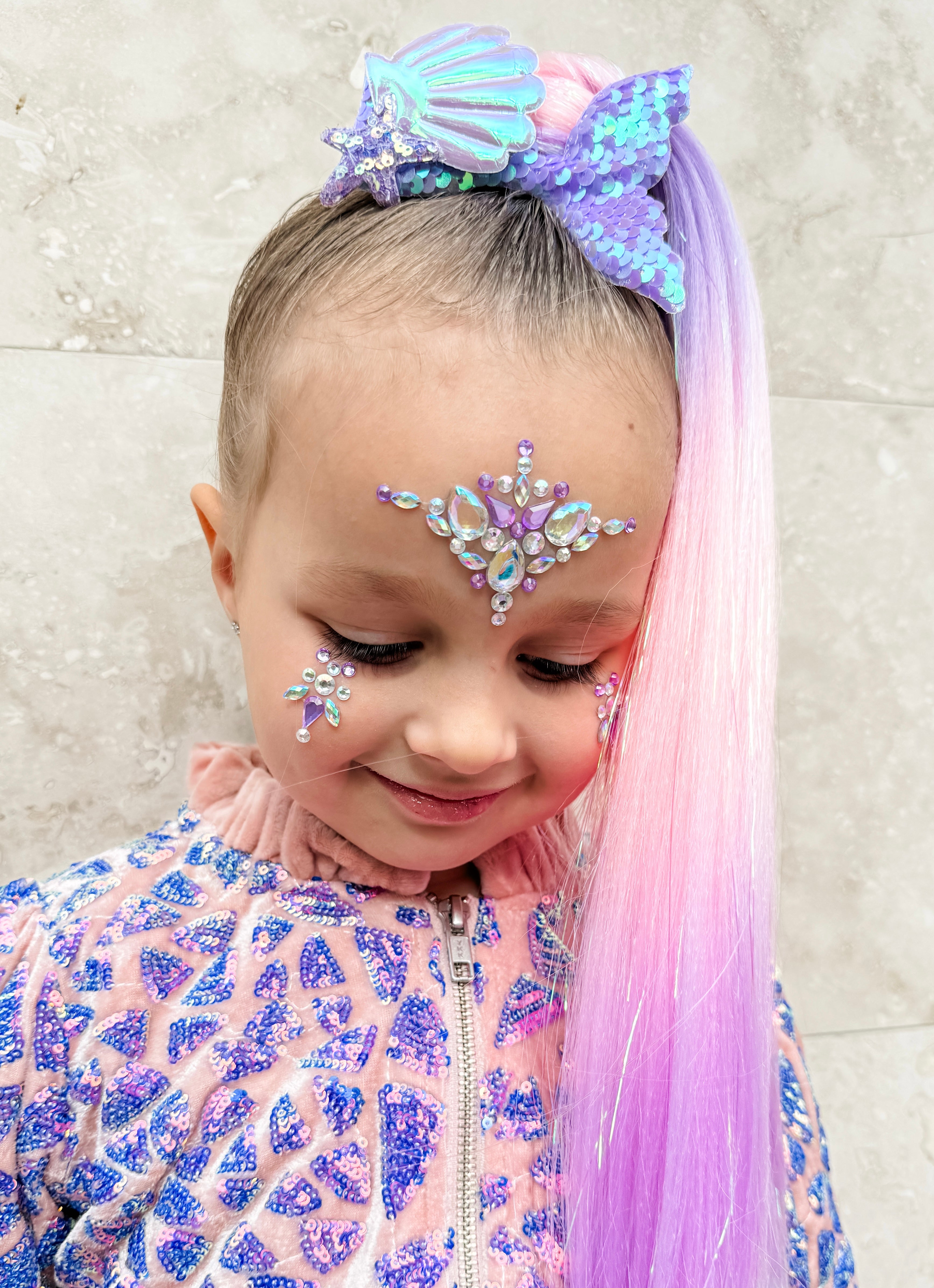 Mermaid Tail Hair Clip - Purple