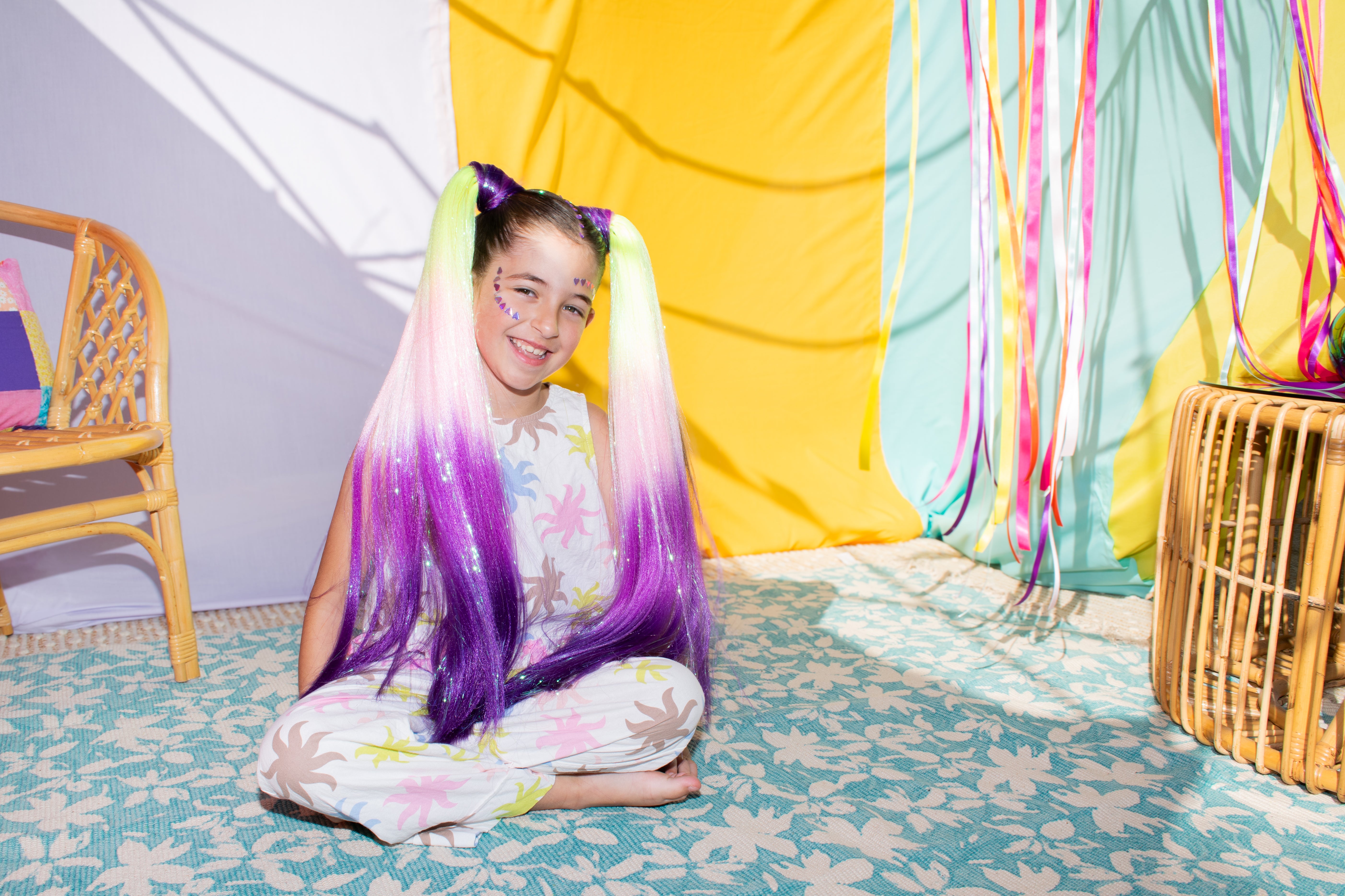 Reusable Straight Ponytail - Neon Dreams (60cm)