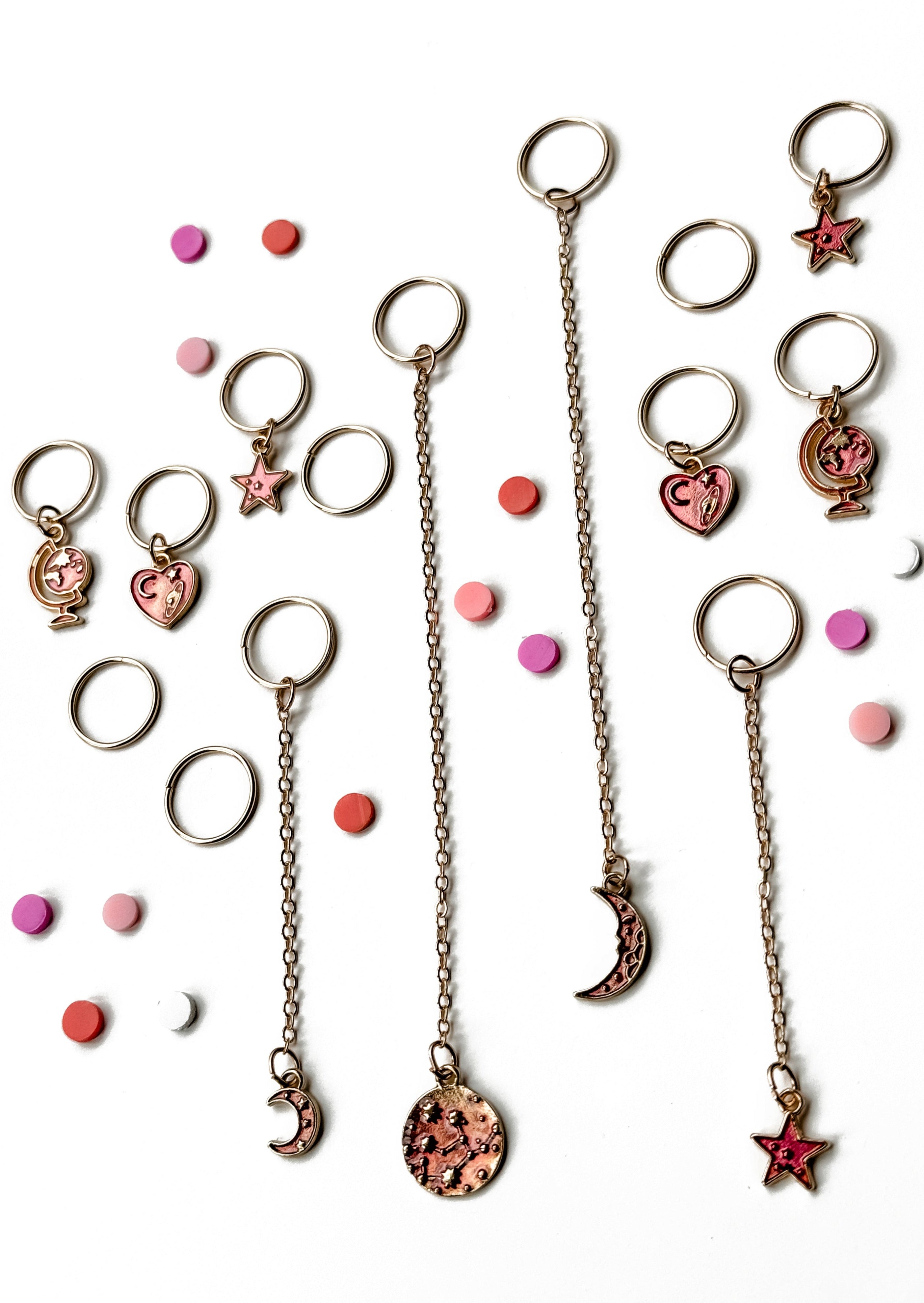 Hair Charms - Around The World (14 pcs)