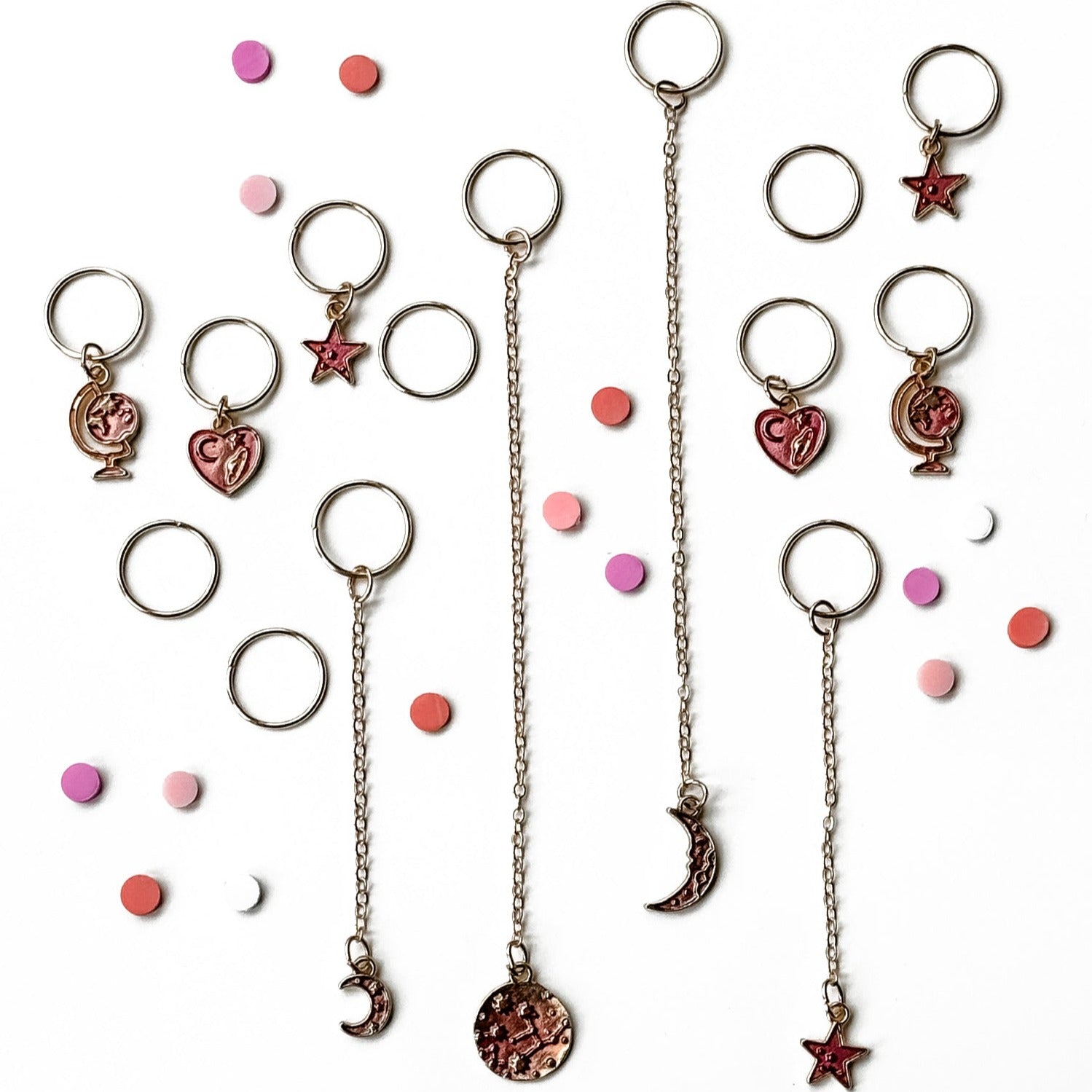 Hair Charms - Around The World (14 pcs)