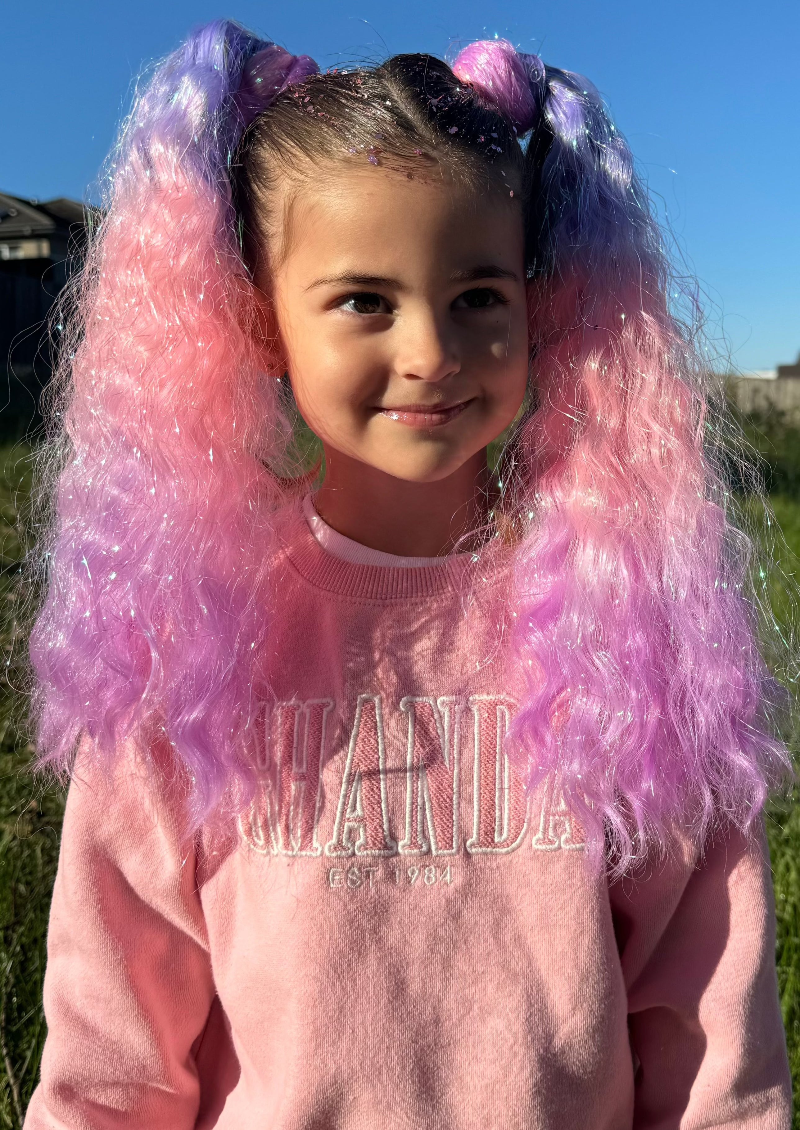 Reusable Mini Wavy Ponytail - Sorbet (40cm)