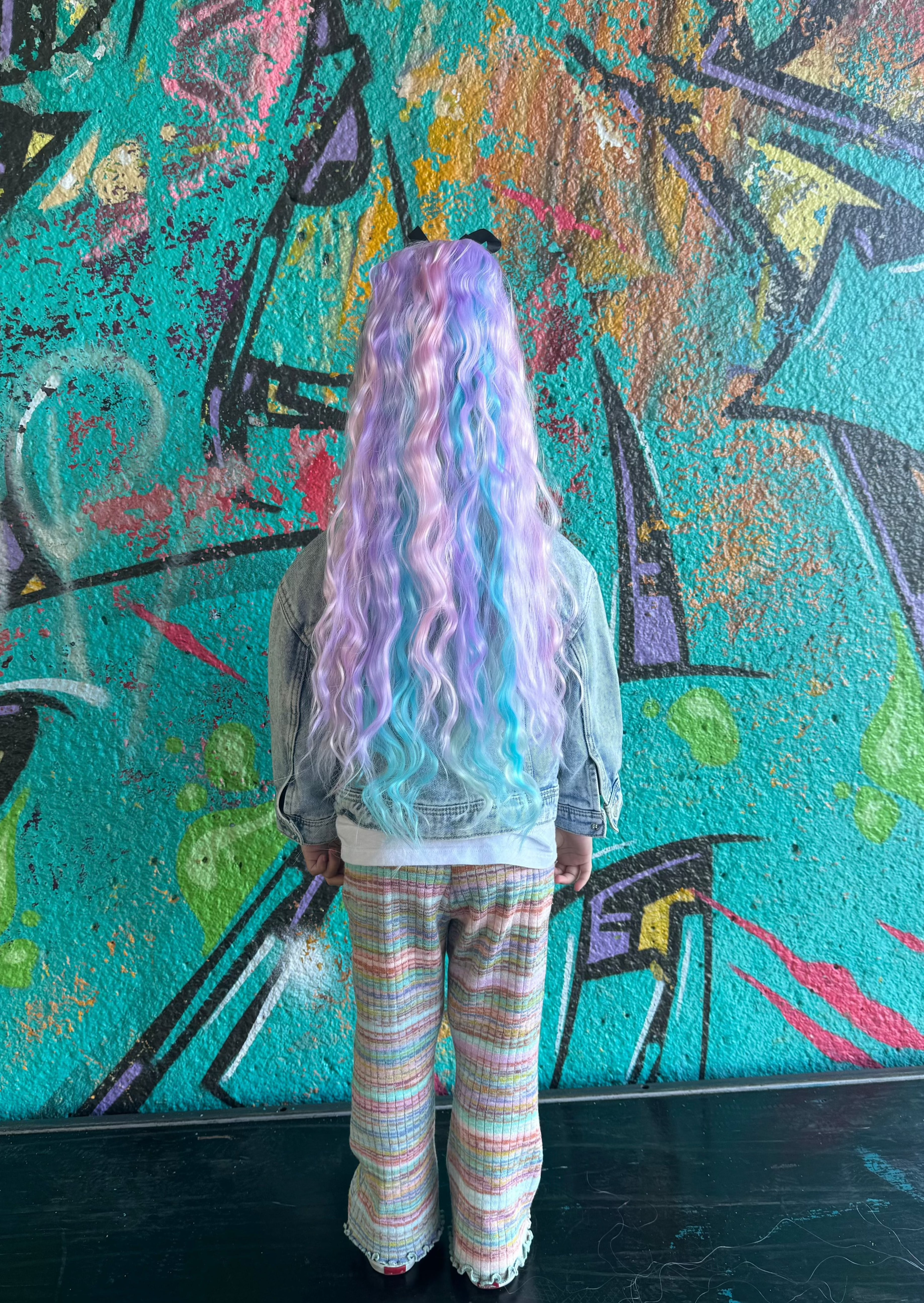 Reusable Wavy Ponytail - Pastel Dreams (55cm)