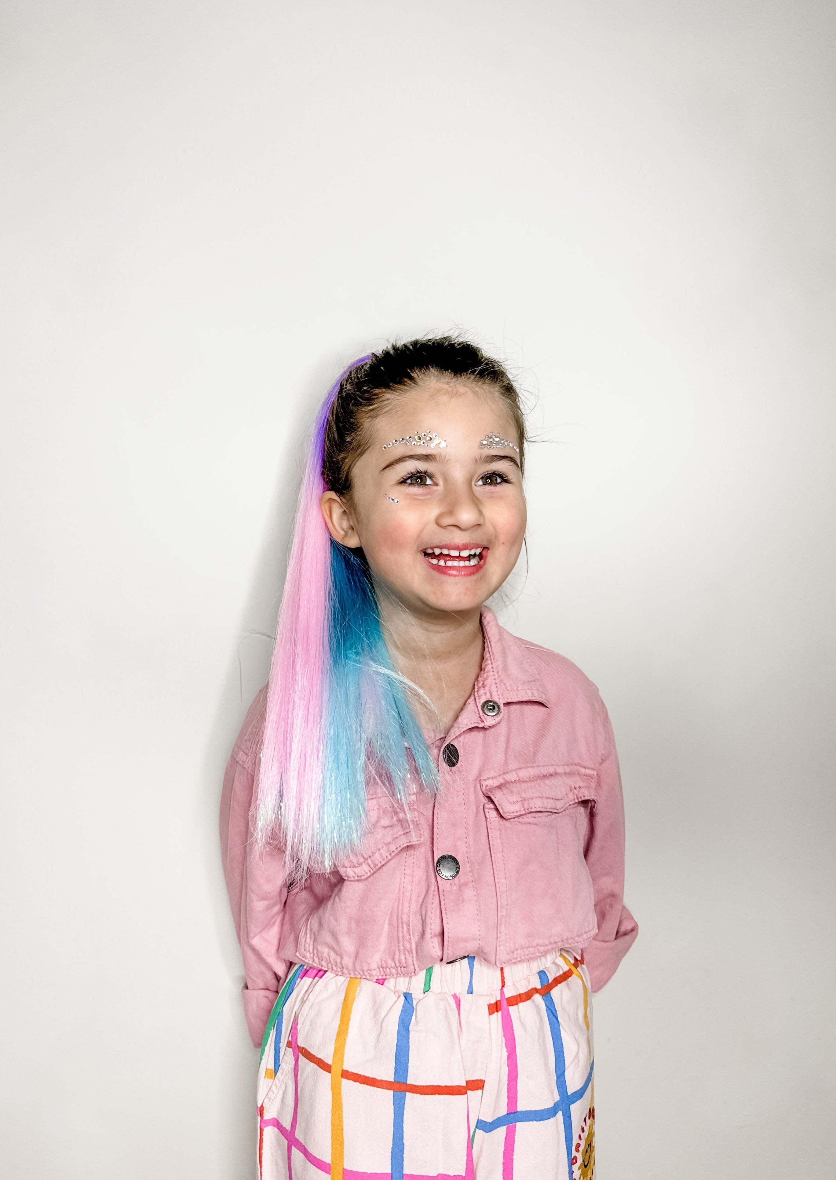 Reusable Mini Straight Ponytail - Bubblegum (40cm)