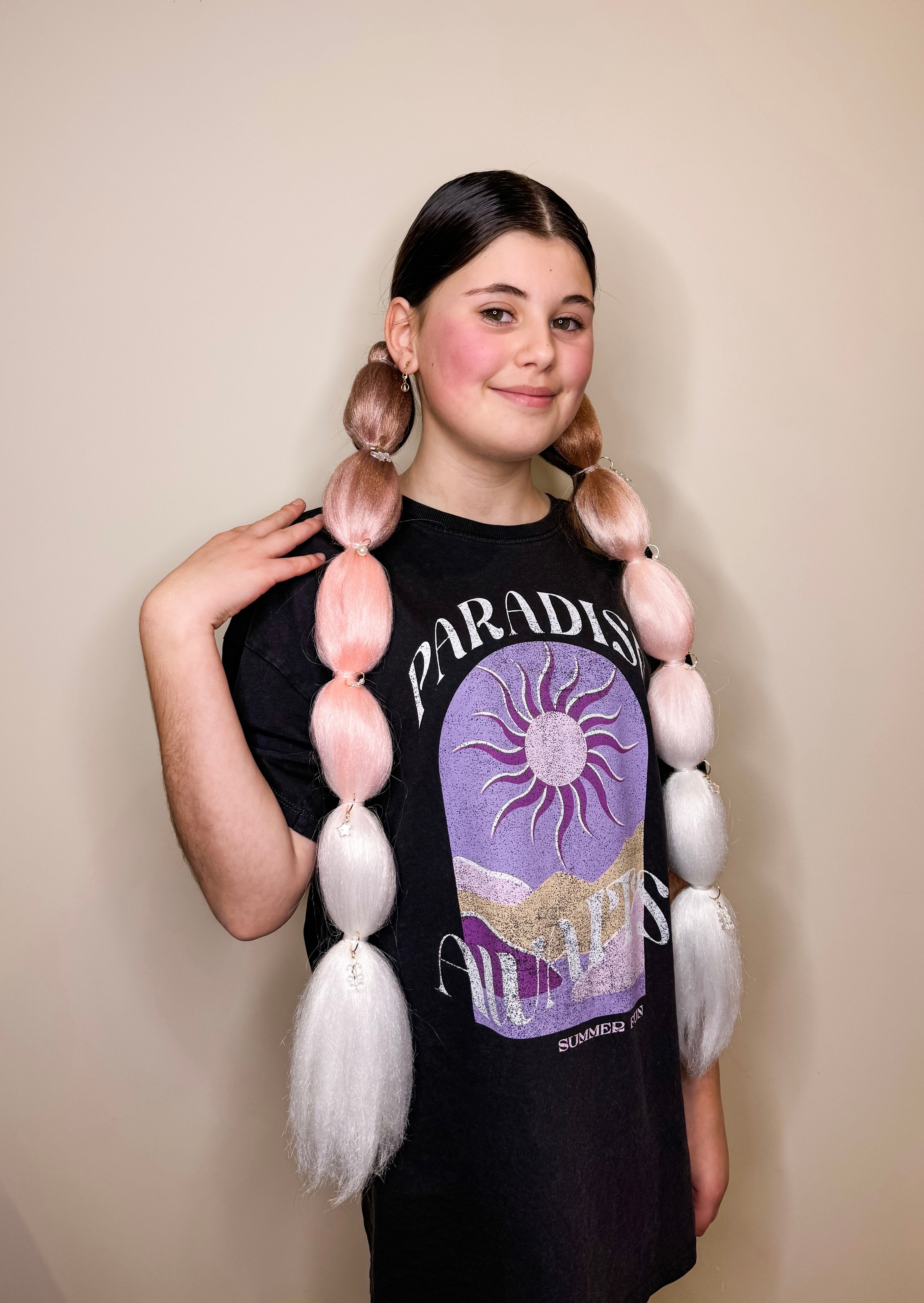 Reusable Bubble Ponytail - Marshmallow (60CM)
