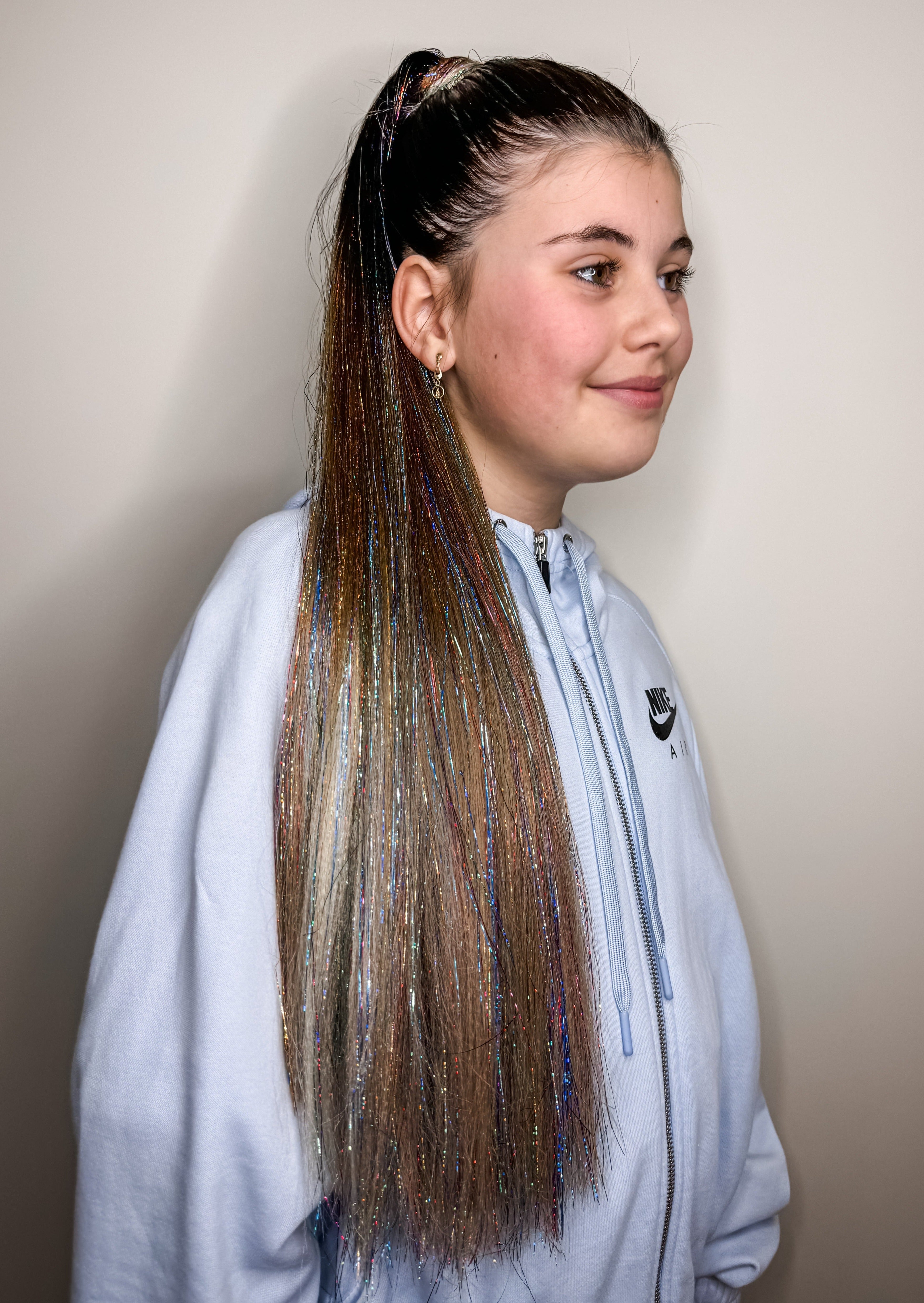 Reusable Straight Ponytail - Choc Milkshake (60cm)